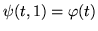 $\psi (a,\lambda)=\gamma (a)= \varphi (a),
&nbsp;\psi (b,\lambda)=\gamma (b)= \varphi (b)$